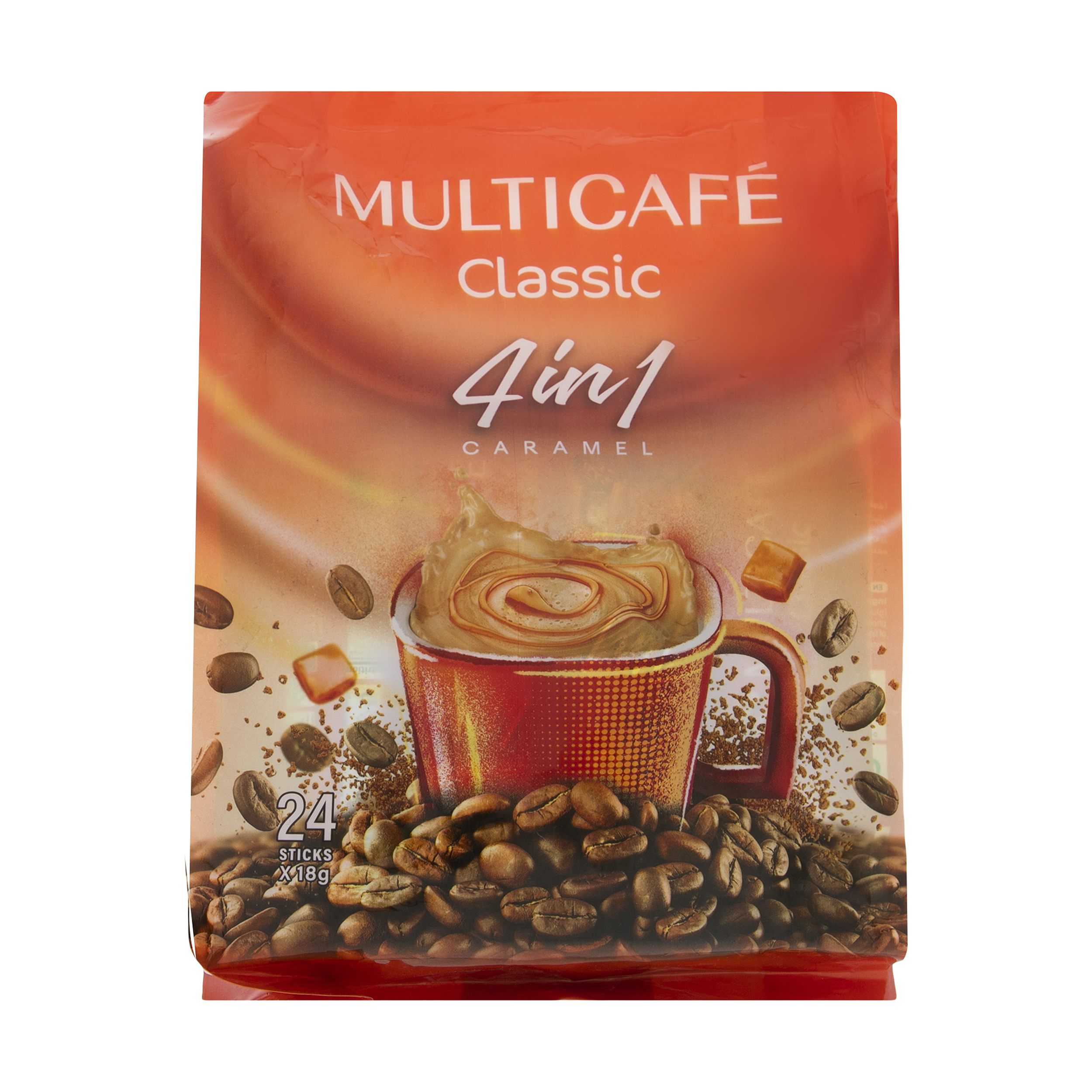  پودر قهوه فوری 1 × 4 کلاسیک مولتی کافه - 18 گرم بسته 24 عددی