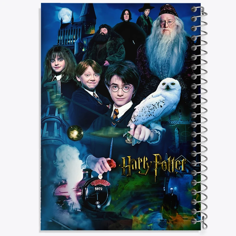 دفتر ژورنال نویسی 50 برگ خندالو مدل نقطه ای طرح هری پاتر (Harry Potter) کد F5203