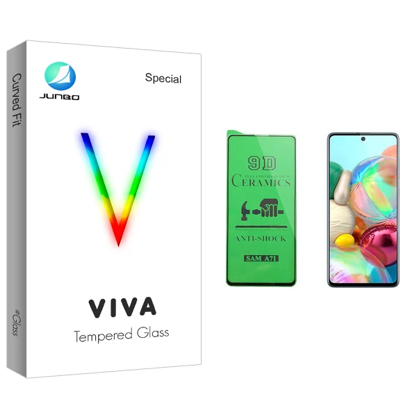 محافظ صفحه نمایش سرامیکی جانبو مدل Viva Glass مناسب برای گوشی موبایل سامسونگ Galaxy A71