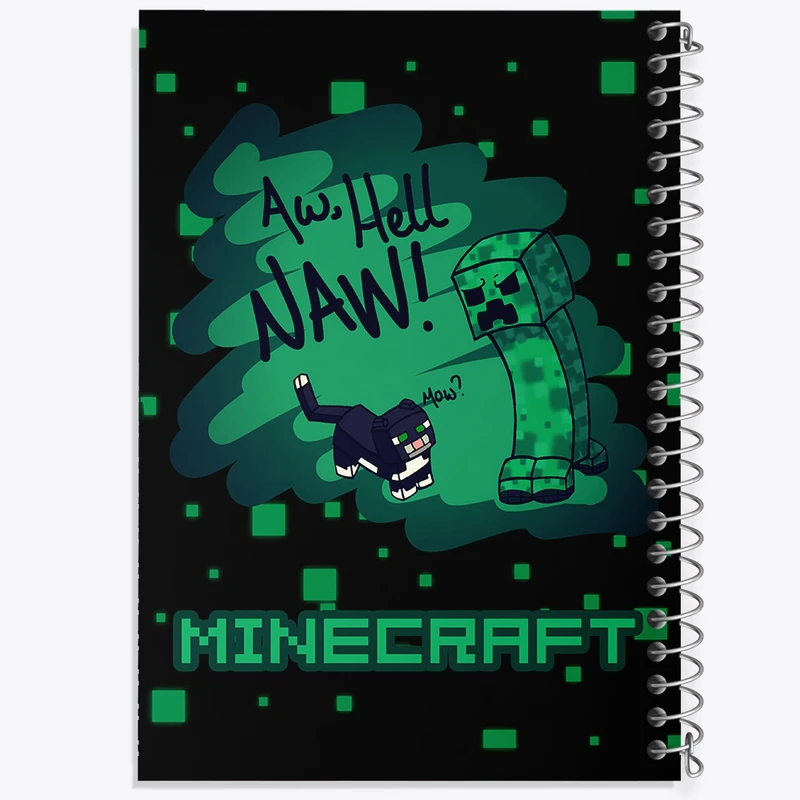 دفتر شطرنجی 50 برگ خندالو مدل بازی ماینکرافت (Minecraft) کد 37008