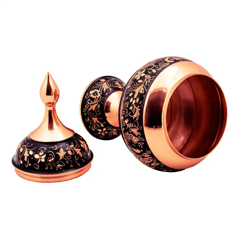 شکلات خوری مسی مدل الماس تراش کد 1801