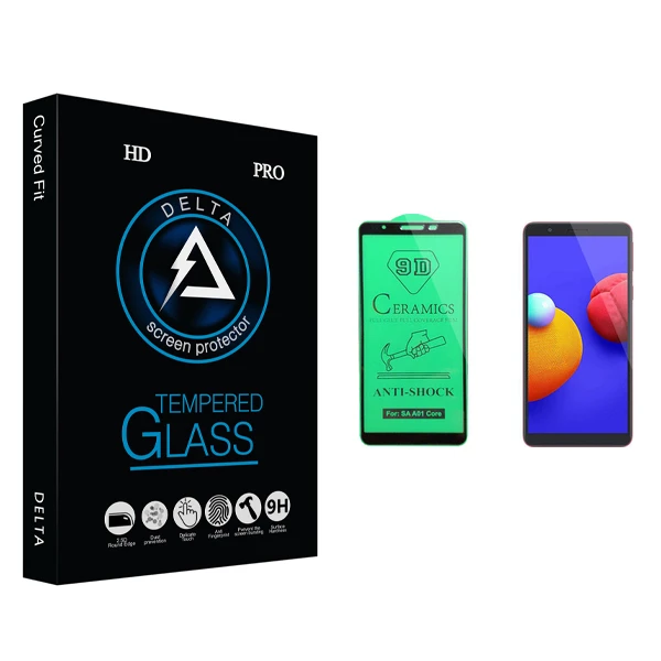 محافظ صفحه نمایش سرامیکی دلتا مدل HD مناسب برای گوشی موبایل سامسونگ Galaxy A01 core