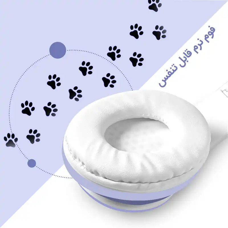 هدفون بلوتوثی مدل STN-28 طرح Cat