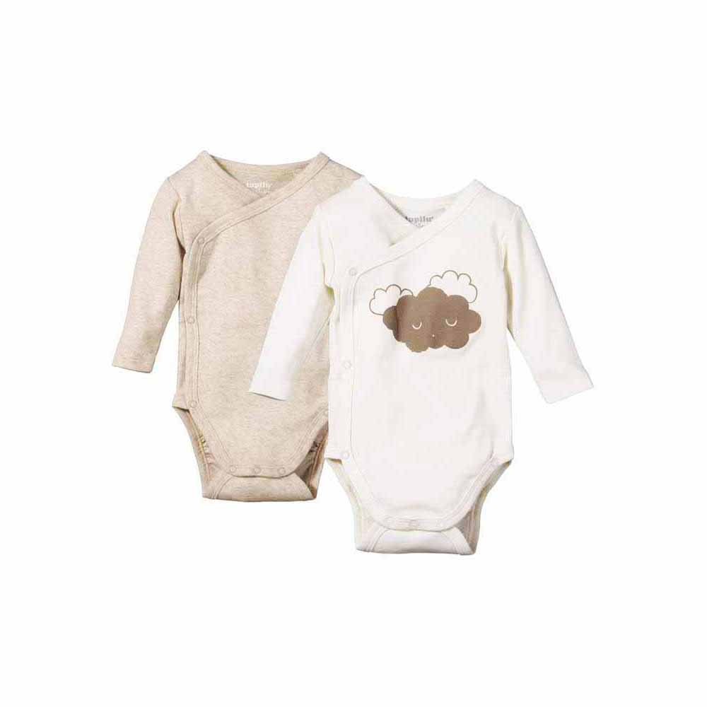 بادی آستین بلند نوزادی لوپیلو مدل 286927 مجموعه 2 عددی