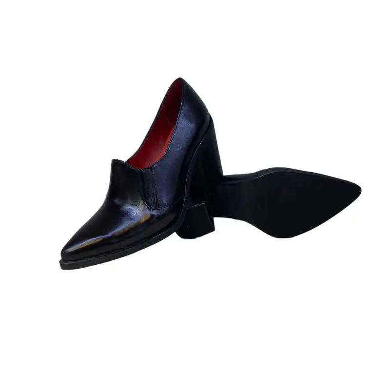 کفش زنانه مدل فریبا چرم طبیعی رنگ مشکی