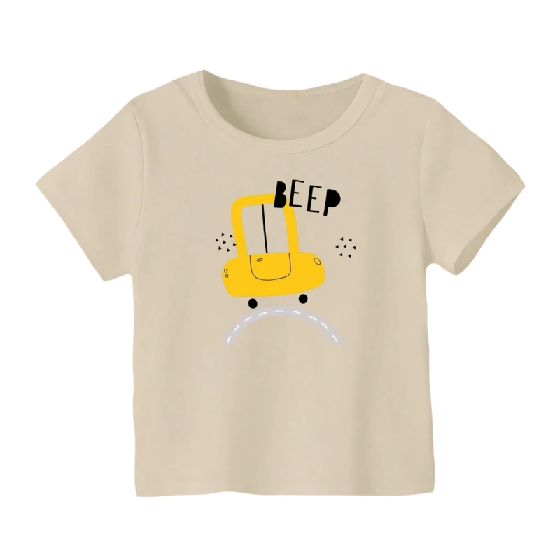 تی شرت آستین کوتاه بچگانه مدل ماشین کد ۱