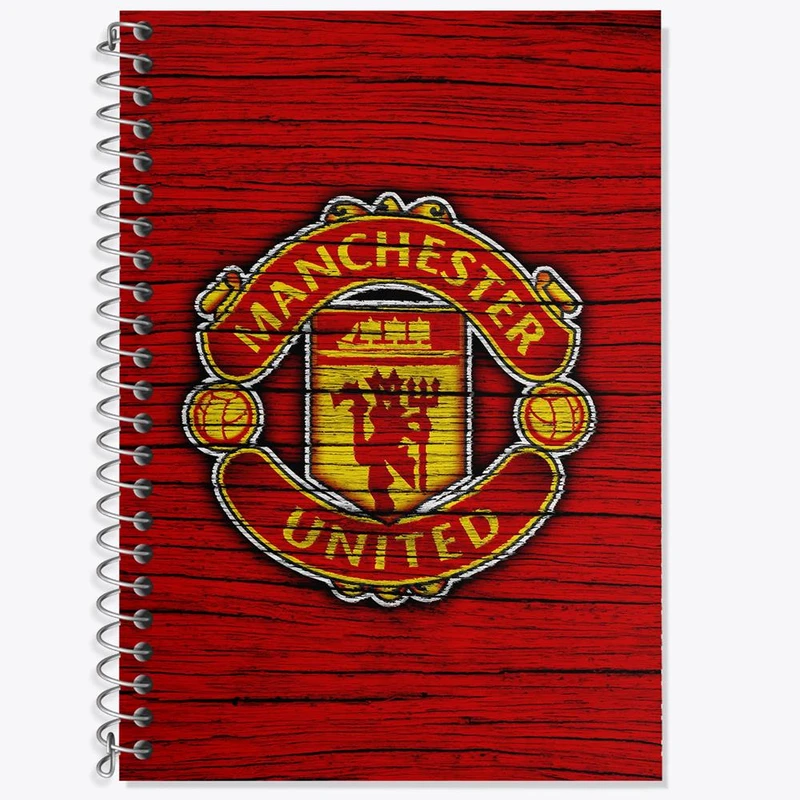 دفتر زبان 50 برگ خندالو مدل دو خط طرح باشگاه منچستر یونایتد کد 26475