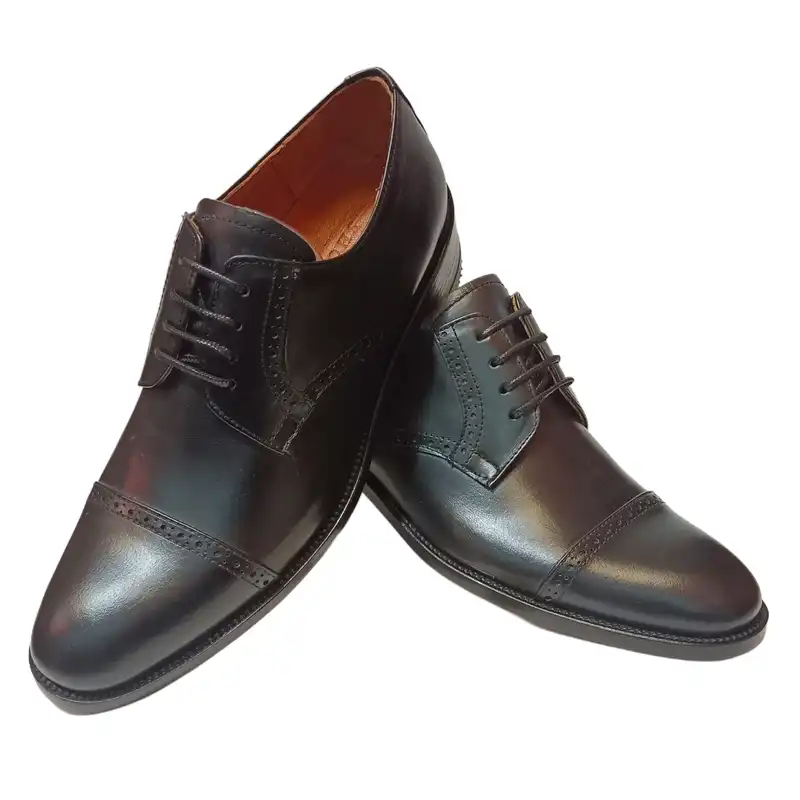 کفش مردانه مدل دست دوز تمام چرم برت کد 1003BL