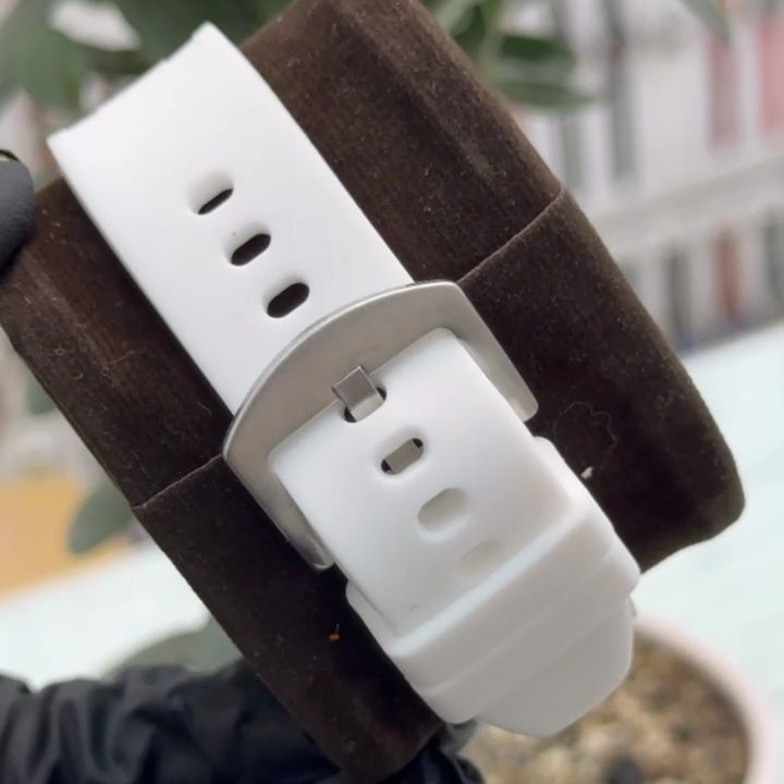 ساعت مچی عقربه ای مدل دو زمانه پمپی قاب شفاف کد w-m -  - 7