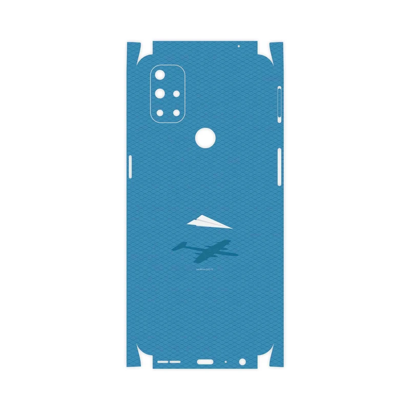 برچسب پوششی ماهوت مدل Minimal Paper Airplane-FullSkin مناسب برای گوشی موبایل وان پلاس Nord N10 5G