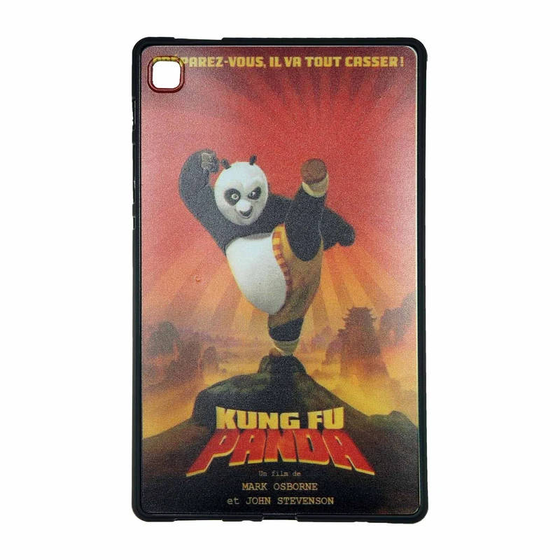 کاور مدل پاندا کنگ فوکار کارتونی کد TH مناسب برای تبلت سامسونگ Galaxy Tab A7 lite T225