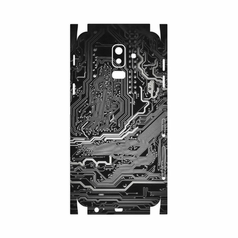 برچسب پوششی ماهوت مدل Black Printed Circuit Board-FullSkin مناسب برای گوشی موبایل سامسونگ Galaxy J8