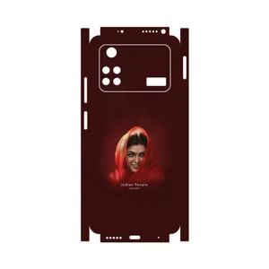 MAHOOT Portrait of an Indian Woman-FullSkin Cover Sticker for Xiaomi Poco M4 Pro 4G