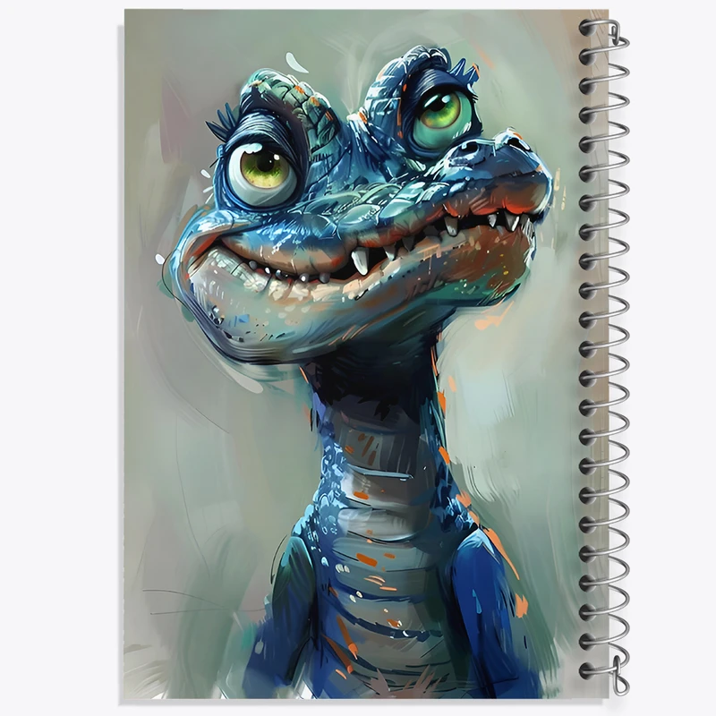 دفتر نقاشی 50 برگ خندالو طرح تمساح کد F6578