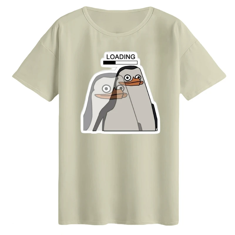 تی‌شرت لانگ آستین کوتاه زنانه مدل پنگوئن