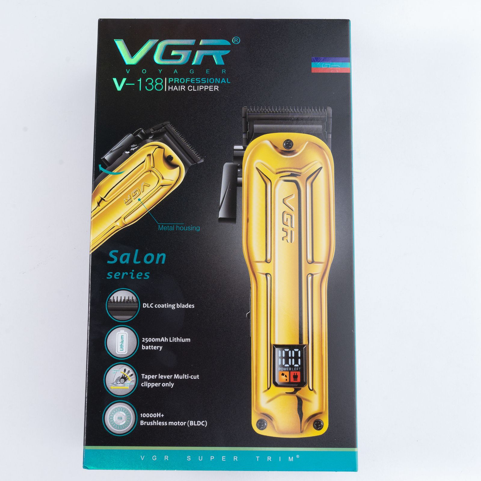 ماشین اصلاح موی سر صورت و بدن وی جی ار مدل V-138 -  - 2