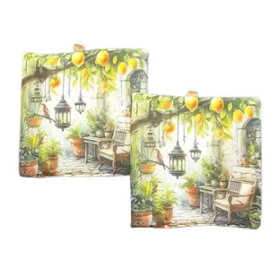 دستگیره آشپزخانه طرح درخت لیمو بسته 2 عددی کد H-345-C