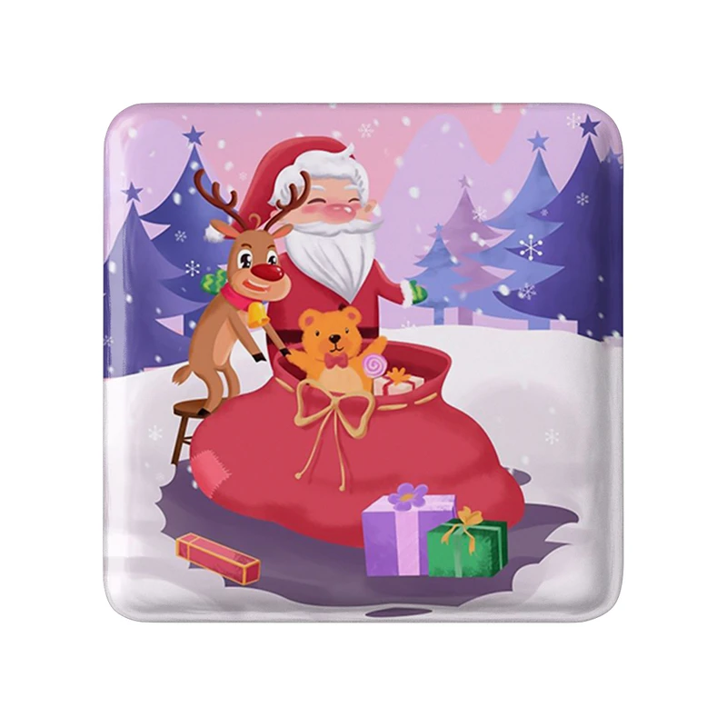 مگنت خندالو طرح کریسمس Christmas  مدل مربعی کد 22162