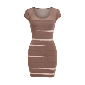 پیراهن بافتنی یقه گرد زنانه ورو مدا مدل 3653629