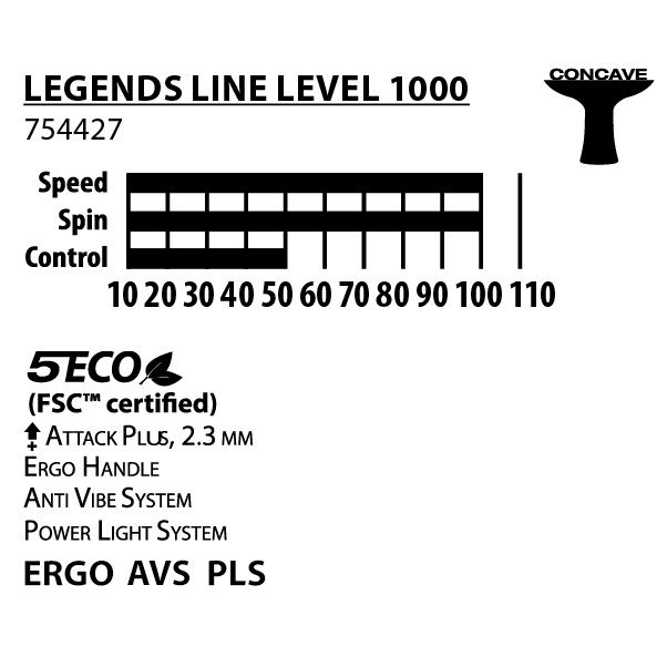 راکت پینگ پنگ دونیک مدل Legends Line 1000 -  - 7