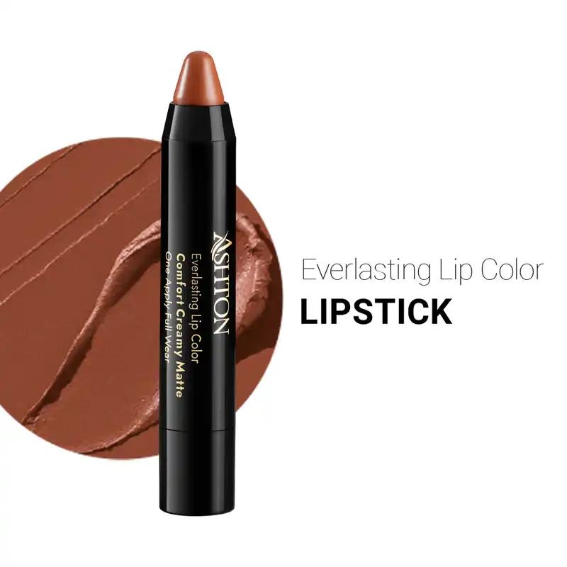 رژ لب مدادی اشتون مدل مات مخملی شماره CM06