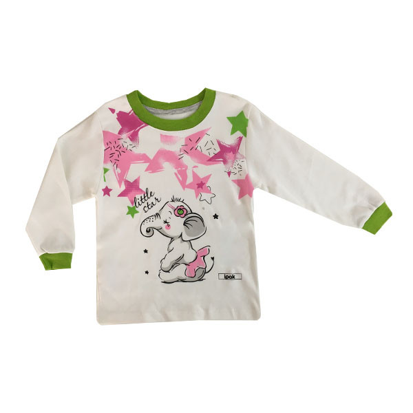 ست تی شرت و شلوار نوزادی مدل فیل کد 156