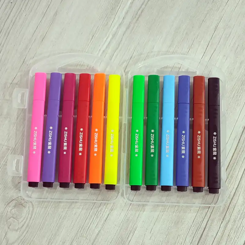 ماژیک رنگ آمیزی مدل مثلث بسته 12 عددی