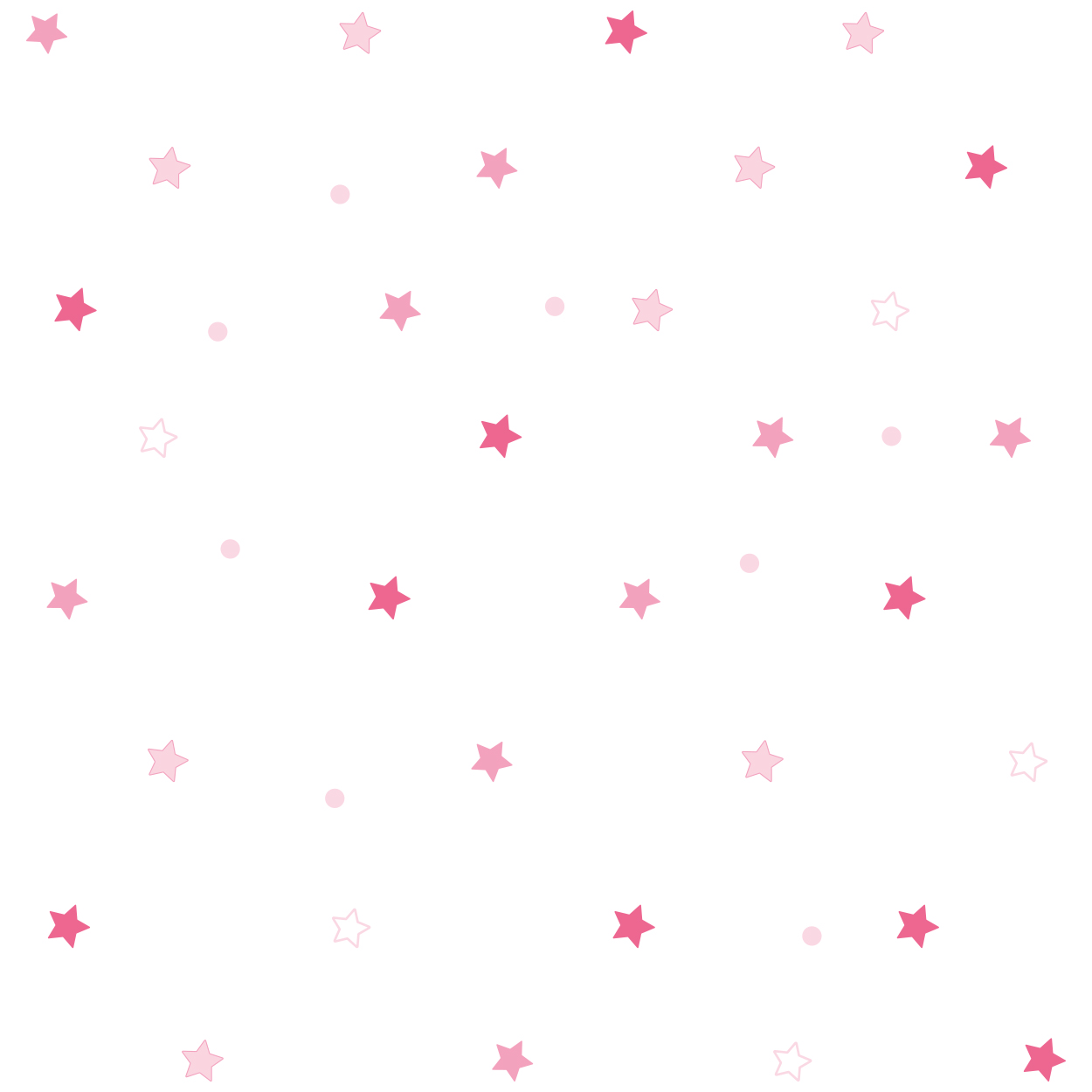 استیکر دیواری کودک باروچین مدل ستاره های صورتی مجموعه 45 عددی