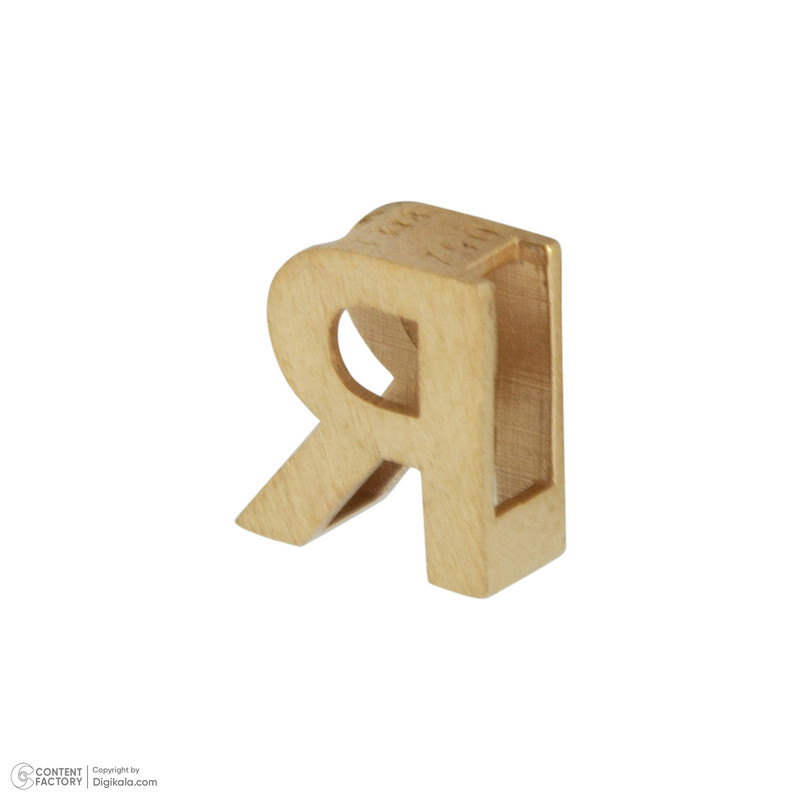 آویز گردنبند طلا 18 عیار زنانه گنجینه هنر خوش نشین مدل حرف R