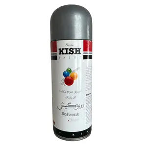 اسپری رنگ نقره ای رونق کیش مدل SR69 حجم 400 میلی لیتر
