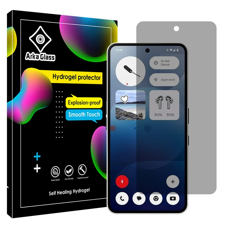 محافظ صفحه نمایش حریم شخصی آرکا گلس مدل Tough مناسب برای گوشی موبایل ناتینگ Phone 3a Pro