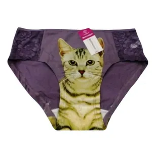 شورت زنانه مدل گربه رنگ بنفش