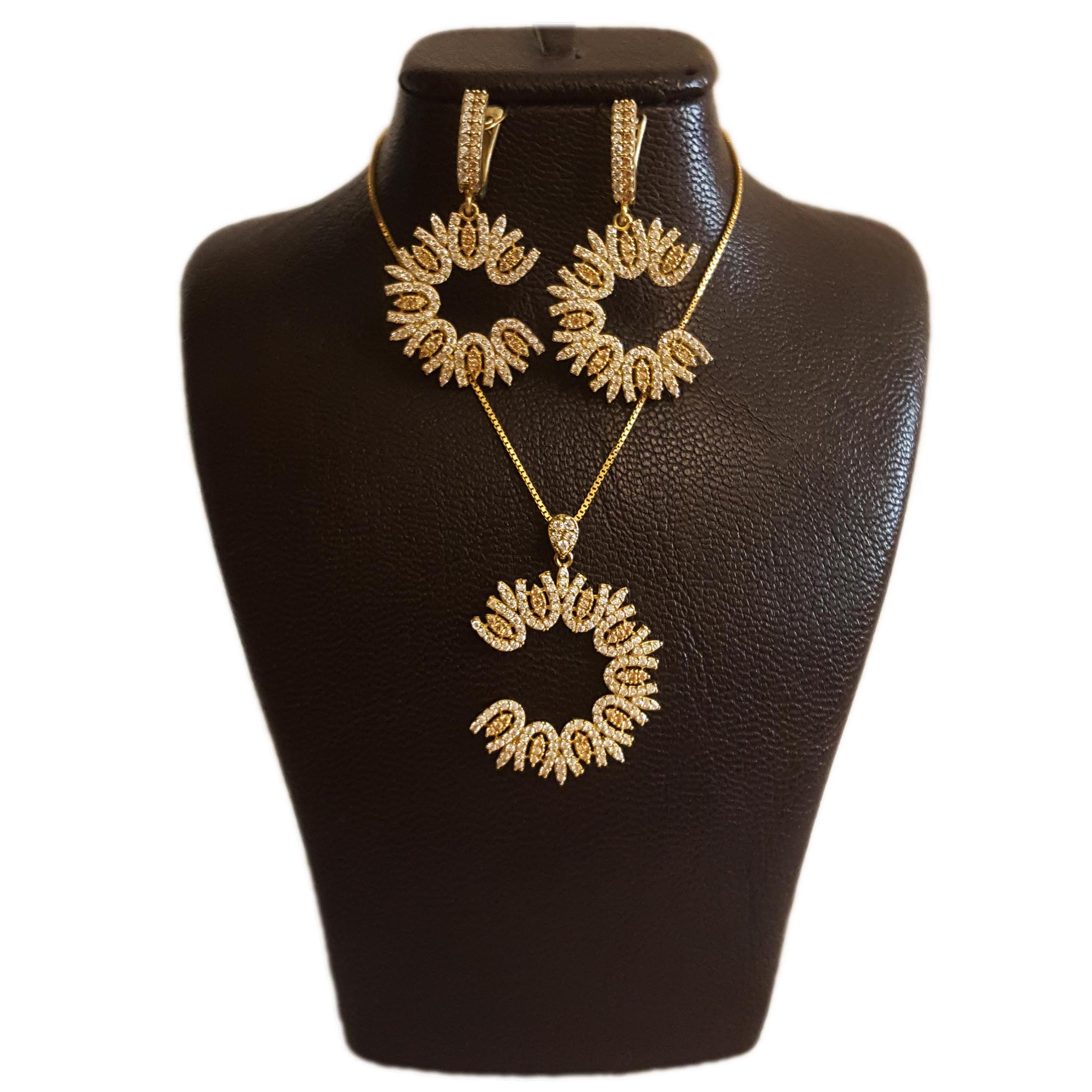 نیم ست نقره زنانه مدل AVN_N070