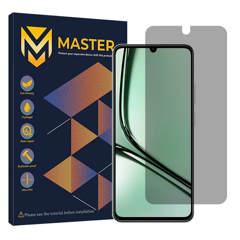 محافظ صفحه نمایش حریم شخصی مستر مدل Resistant مناسب برای گوشی موبایل ریلمی Note 60X 