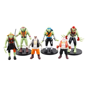 فیگور مدل لاکپشت های نینجا طرح فانتزی کد 4169 ارتفاع 10 سانتی متر مجموعه 6 عددی