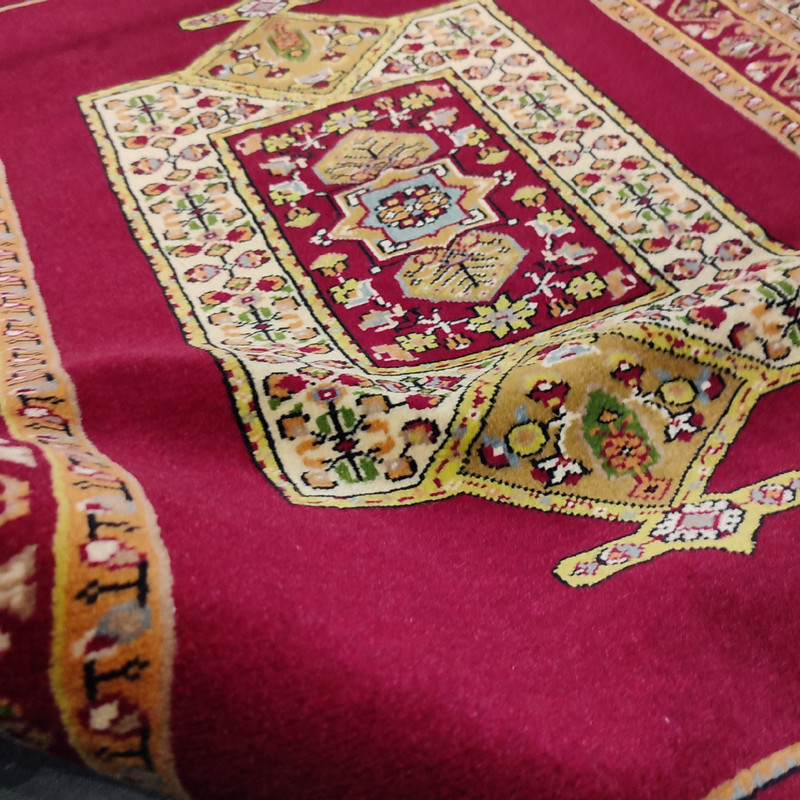 فرش دستبافت یک متری طرح کف ساده کد AA302