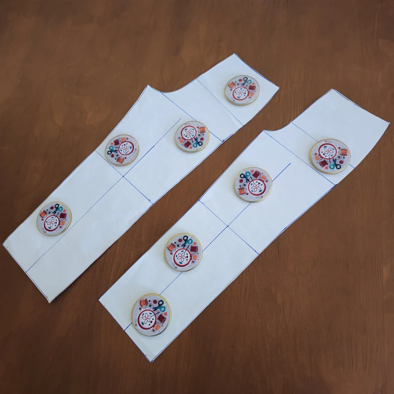 عکس شماره 3 : وزنه نگهدارنده الگو مدل dn6 بسته 6 عددی