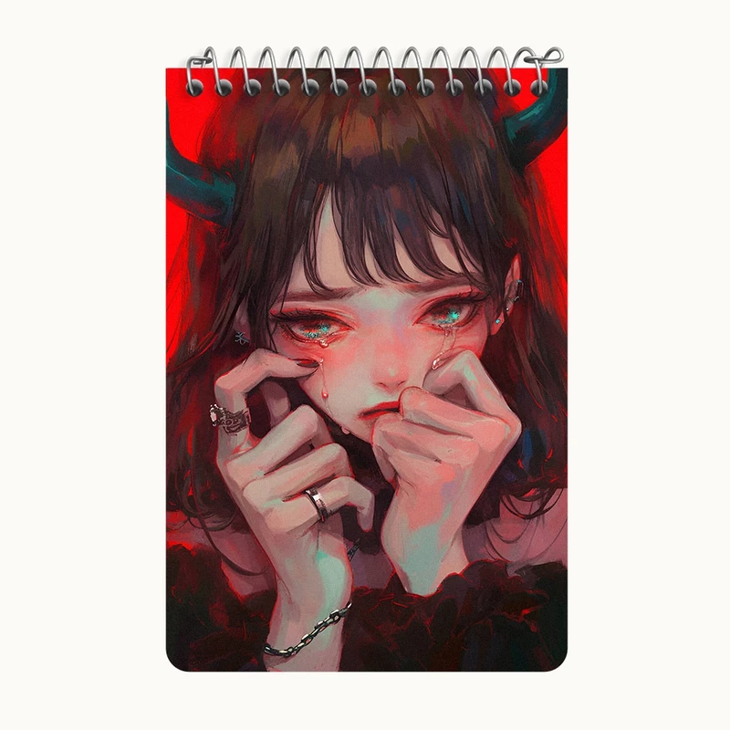 دفتر یادداشت 50 برگ خندالو طرح دخترانه کد F9216