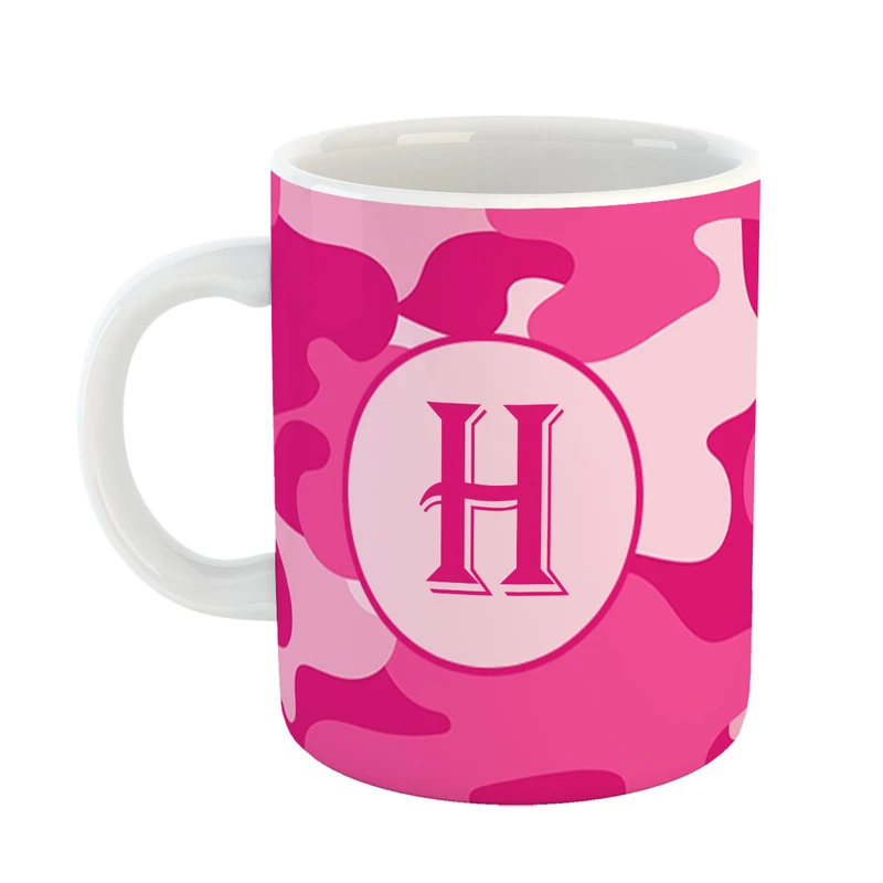 ماگ پاد افرین مدل فانتزی طرح حرف H کد 12