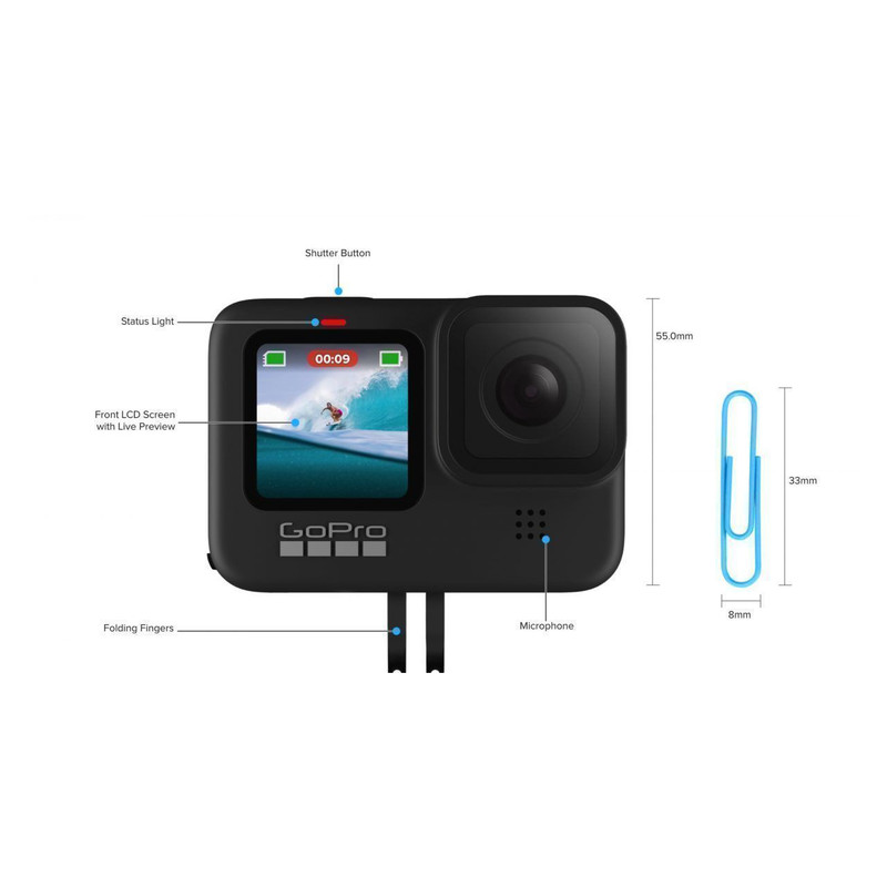 دوربین فیلم برداری ورزشی گوپرو مدل Hero 9 Black 2