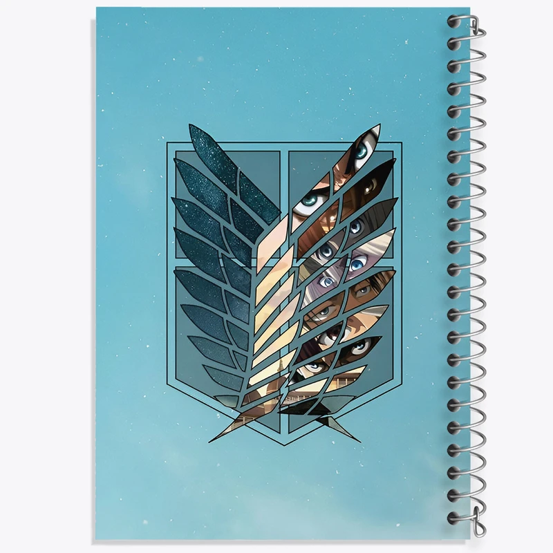 دفتر مشق 100 برگ خندالو طرح انیمه اتک آن تایتان کد N4361