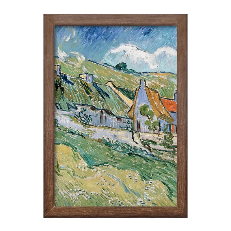 تابلو خندالو طرح کلبه ونسان ونگوگ (Van Gogh) کد 36785