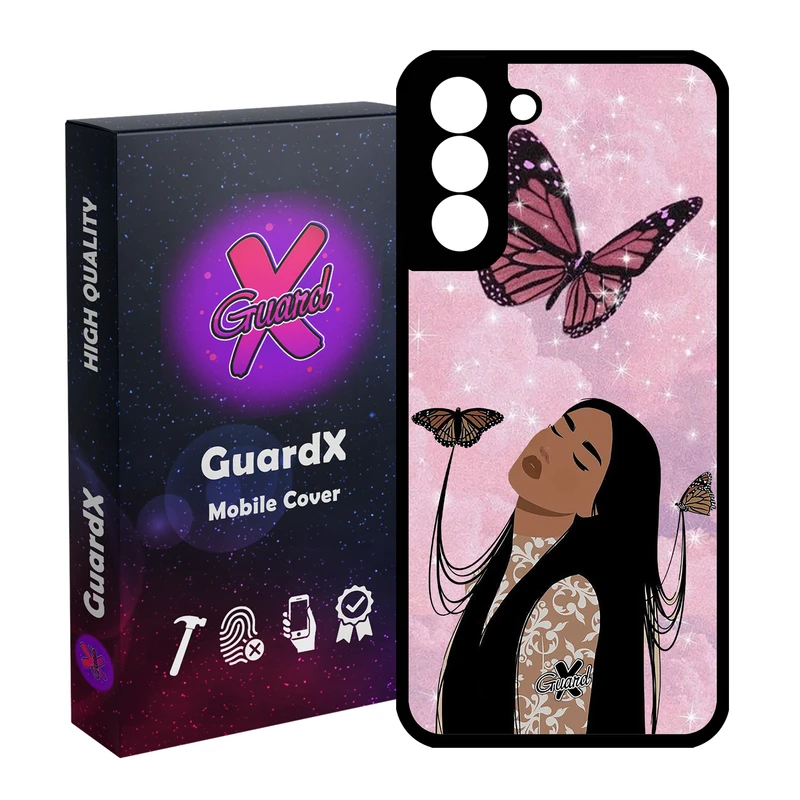 کاور گارد ایکس طرح Girl مدل Glass10297 مناسب برای گوشی موبایل سامسونگ Galaxy S21 FE