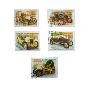 تمبر یادگاری طرح وسیله نقلیه مدل ماشین کد car-910 مجموعه 5 عددی