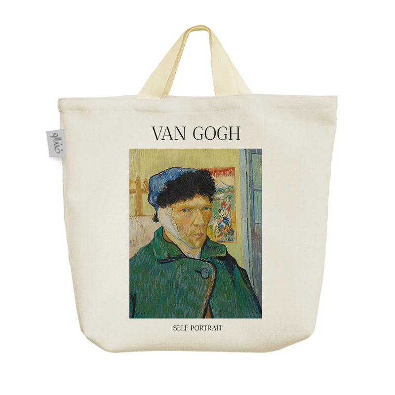 ساک خرید خندالو مدل سلف پرتره ونسان ونگوگ کد H2015