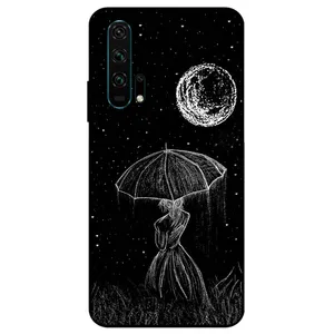Megafone Girl and Moon 1369 Cover For Honor 20 Pro