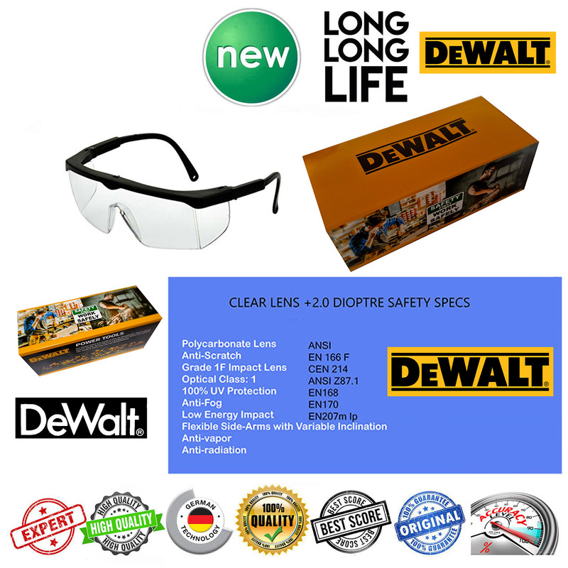 عینک ایمنی  مدل کلاسیک EN-168 شفاف مجموعه 2 عددی