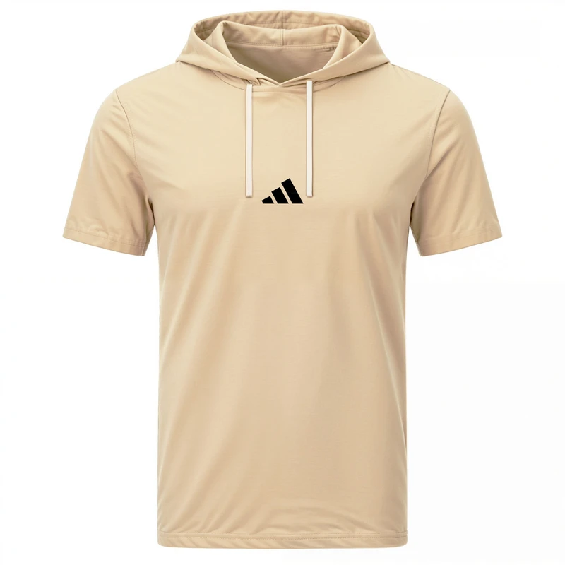 تی‌شرت کلاه‌دار آستین کوتاه مردانه مدل 14040315a