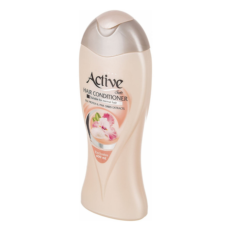 نرم‌کننده مو اکتیو مدل زنبق حجم 400 میلی لیتر بسته 2 عددی