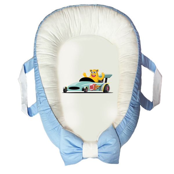 سرویس خواب سه تکه نوزاد مدل گارد محافظ دار طرح ماشین کد 032